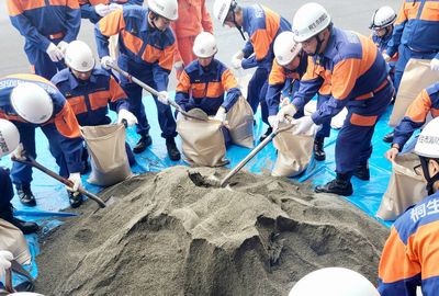 写真：令和8年度桐生市水防訓練の様子1