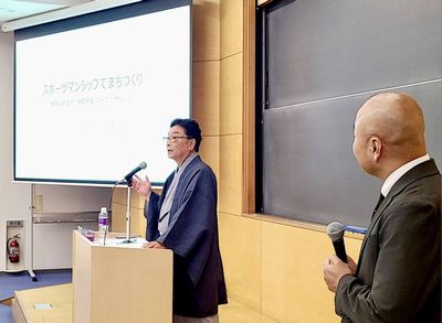 写真:立教大学で講演を行いました1