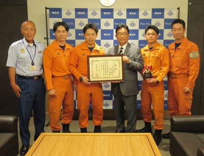 写真:第50回群馬県消防救助技術指導会 結果報告の様子1